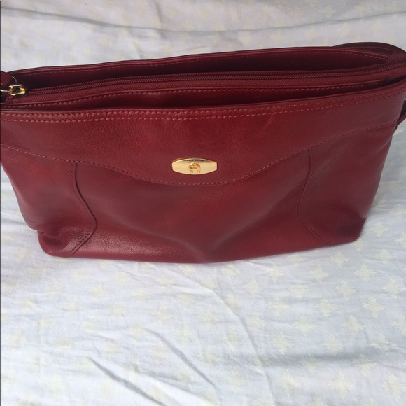 Etienne Aigner Red Clutch with Strap - Picture 3 of 5